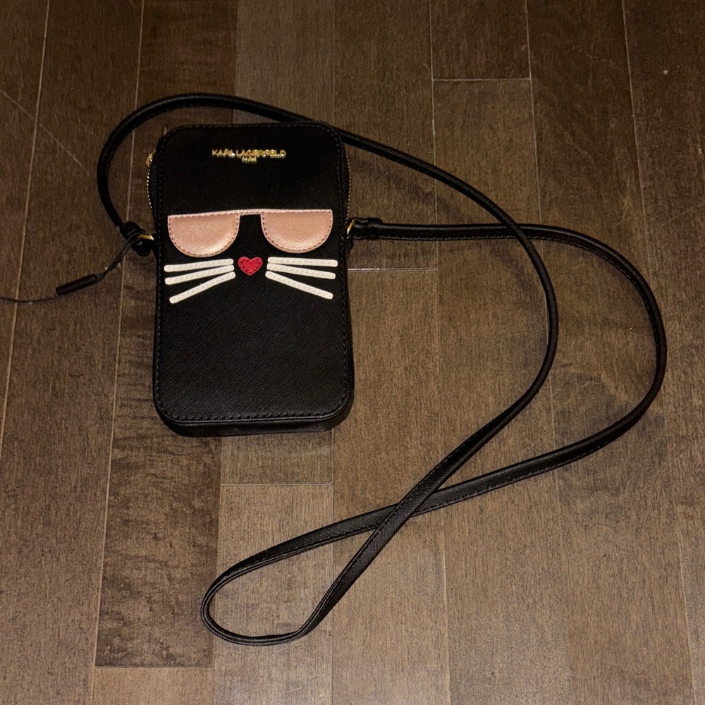 Karl Lagerfeld Black Cat Crossbody Bag